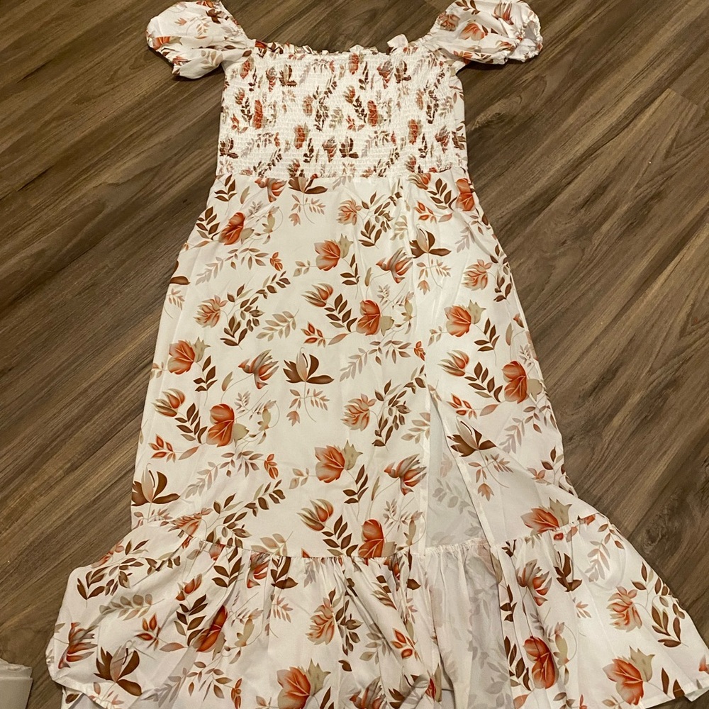 Cute Floral Midi Dress
